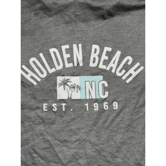 Holden Beach North Carolina Grey Short Sleeve Crewneck T-Shirt Size Medium - Picture 6 of 8